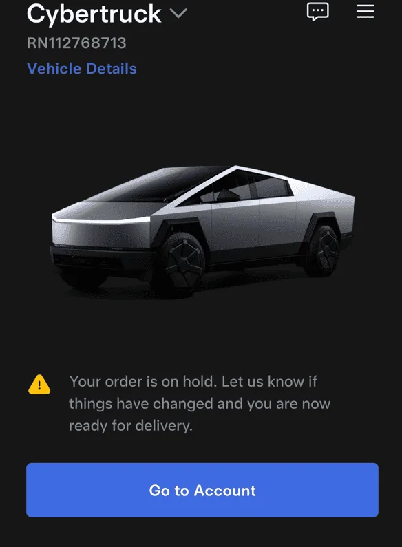 Tesla Cybertruck Arizona rise up! Let’s go. VIN secured. 1711204160145-vz