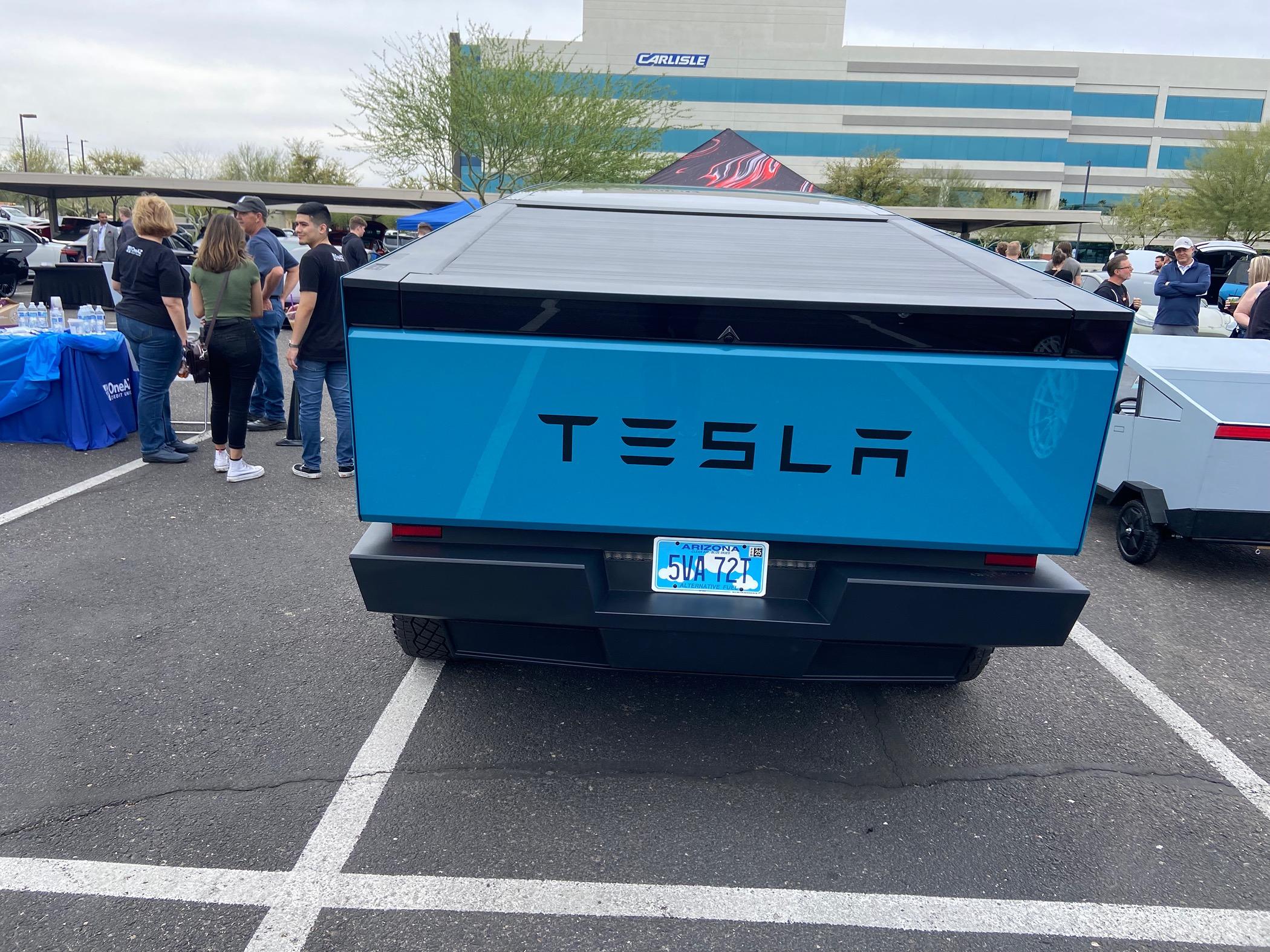 Tesla Cybertruck CTs in the wild at EV show IMG_7101