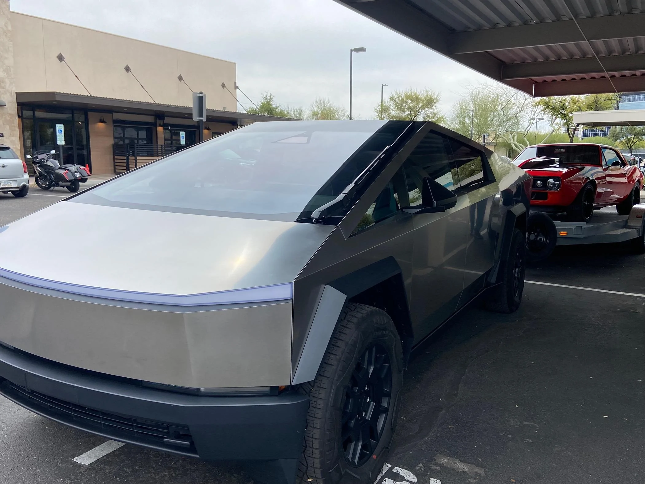Tesla Cybertruck CTs in the wild at EV show IMG_7098