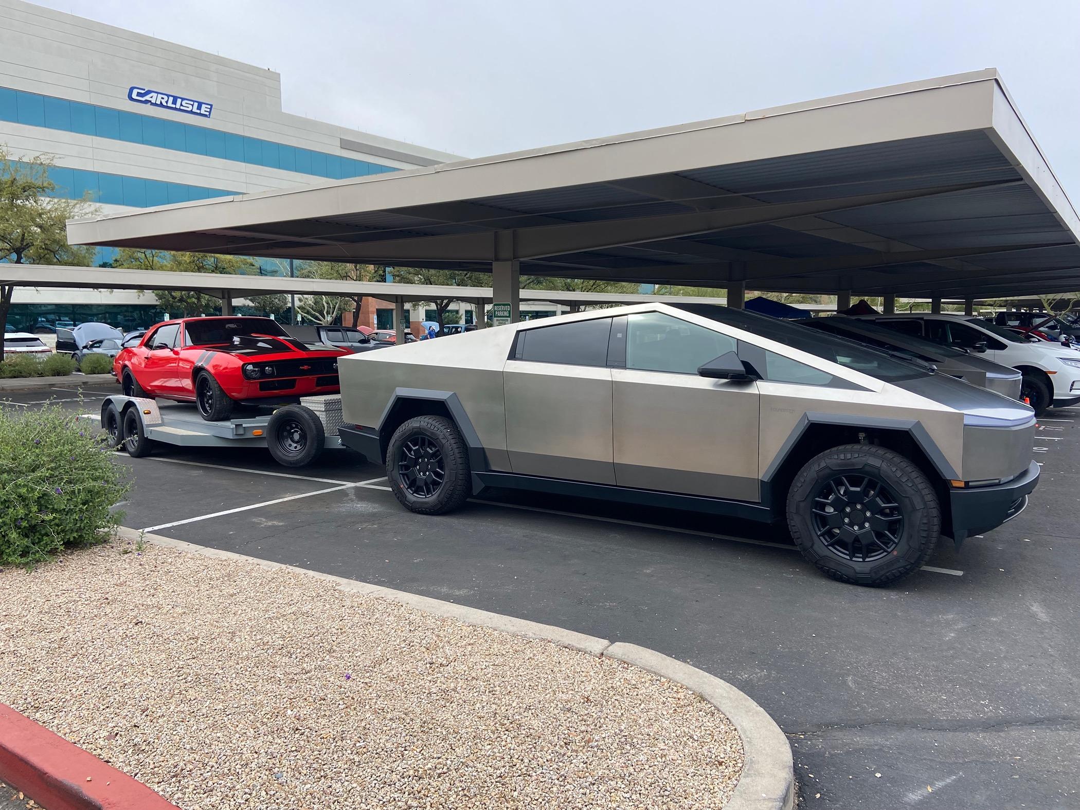 Tesla Cybertruck CTs in the wild at EV show IMG_7094