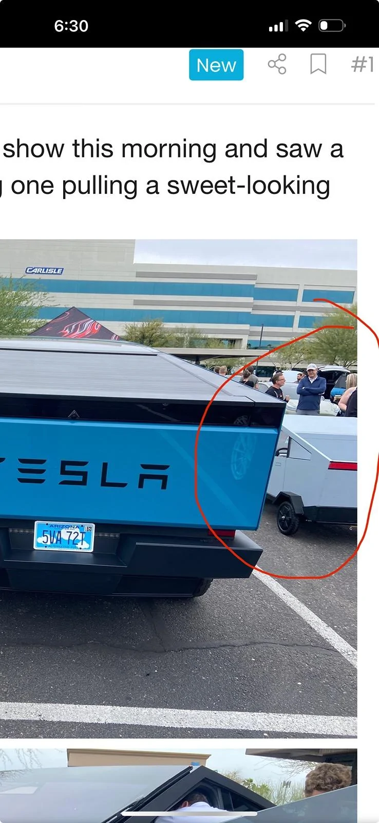 Tesla Cybertruck CTs in the wild at EV show IMG_0160