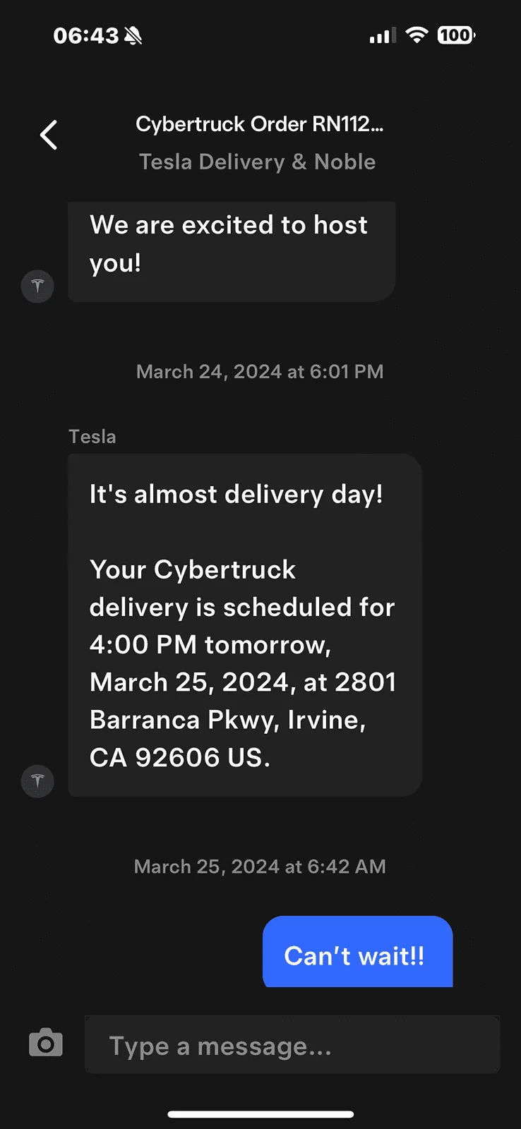 Tesla Cybertruck Delivery Day Irvine Ca. 3/25 [Updated with delivery photos!] IMG_0790