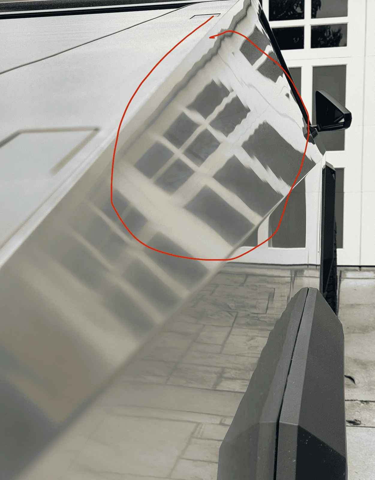 Tesla Cybertruck Took delivery on Saturday of Cyberbeast.  Is panel texture / banding expected and normal? Screen Shot 2024-03-25 at 8.54.16 AM