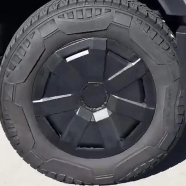 Tesla Cybertruck Update: Aero Wheel Cover Recall reason = making contact with tire sidewall, wearing down rubber IMG_2072