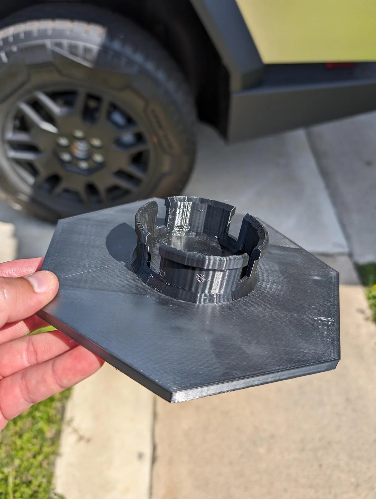 Tesla Cybertruck 3D Printed Lug Nut Covers for Cybertruck wheels PXL_20240327_205449699