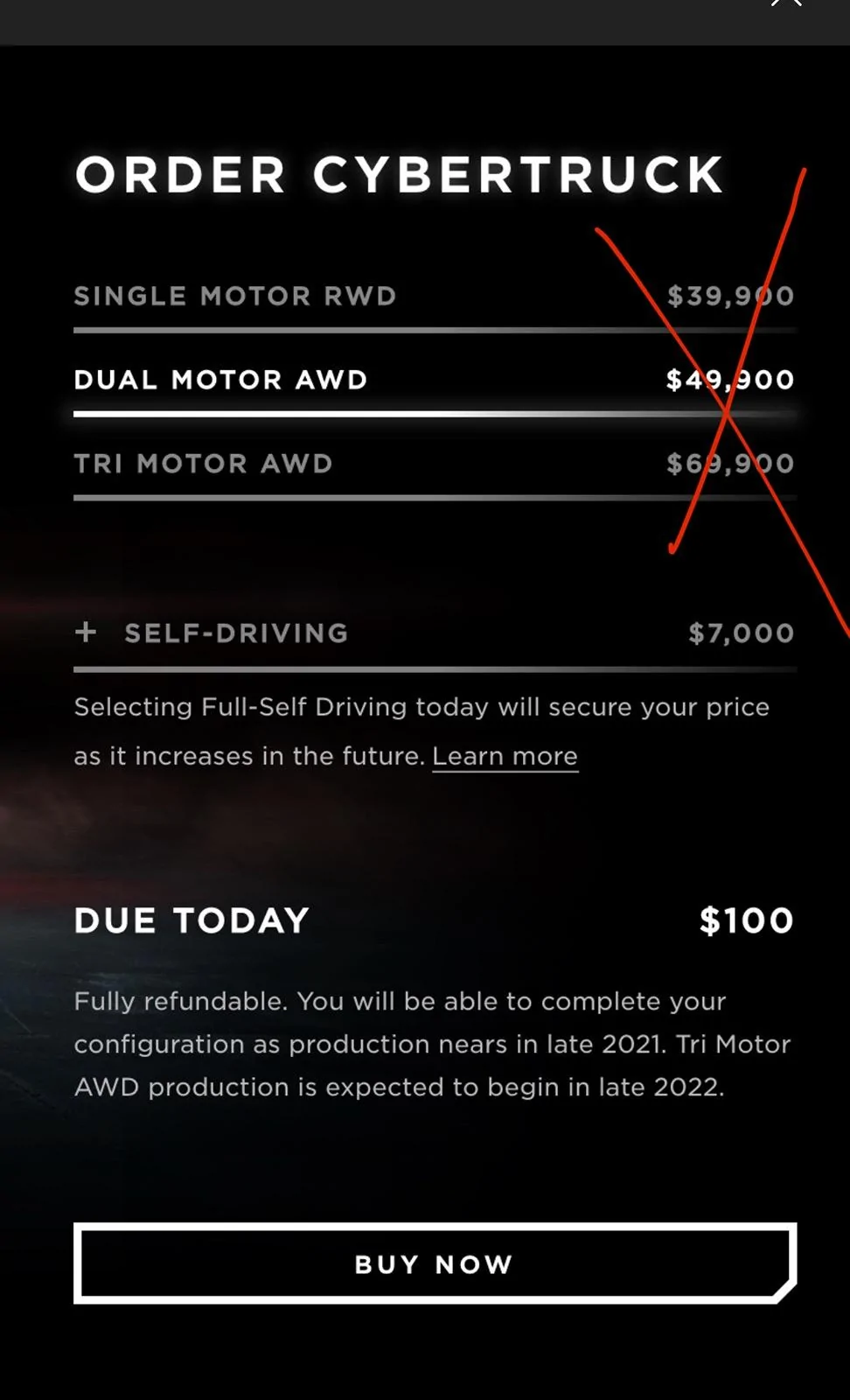 Tesla Cybertruck Expected Cybertruck pricing / price at launch? IMG_5568