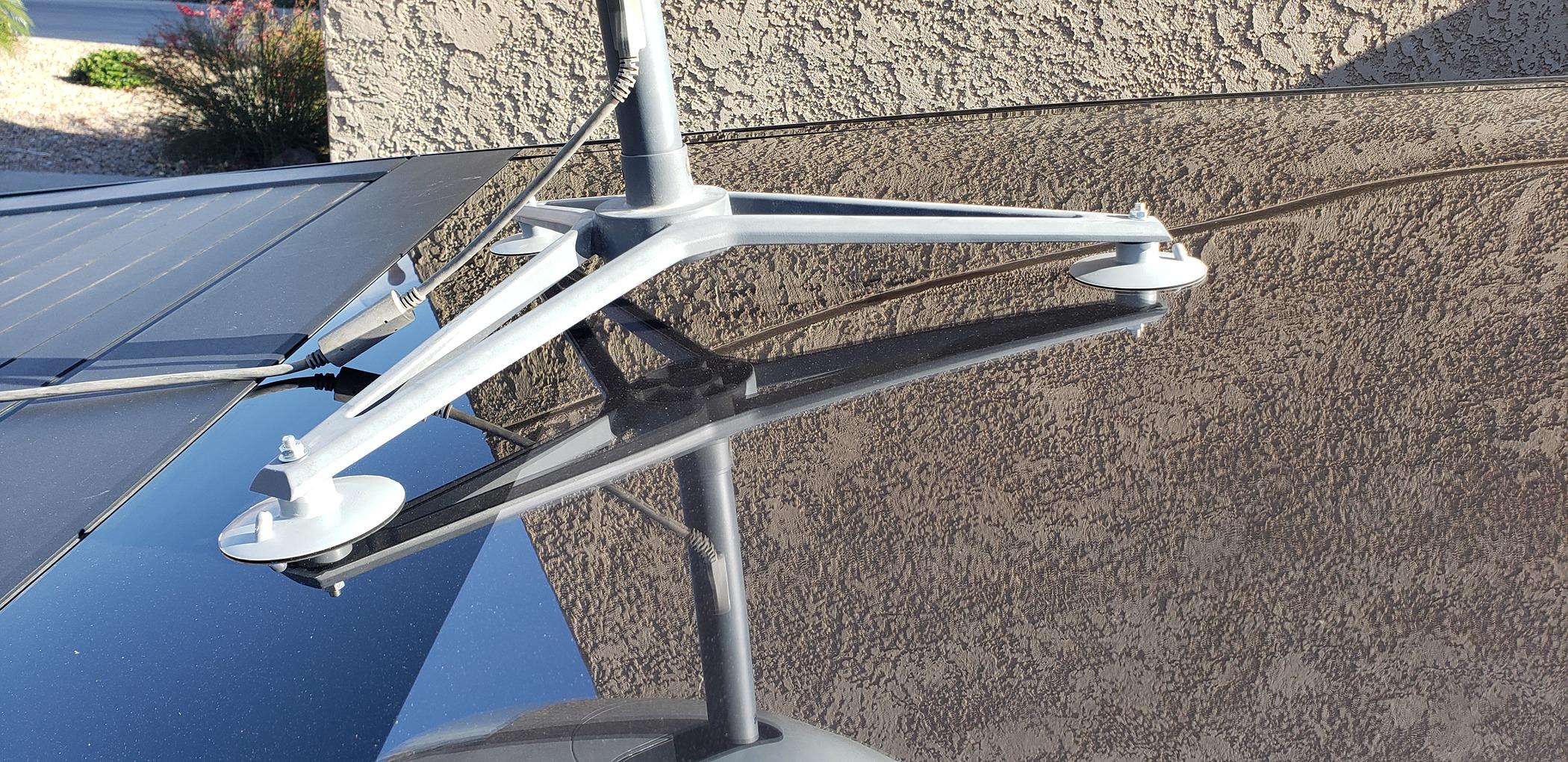 Tesla Cybertruck My Starlink Antenna Custom Mount With Suction Cups Suction cups