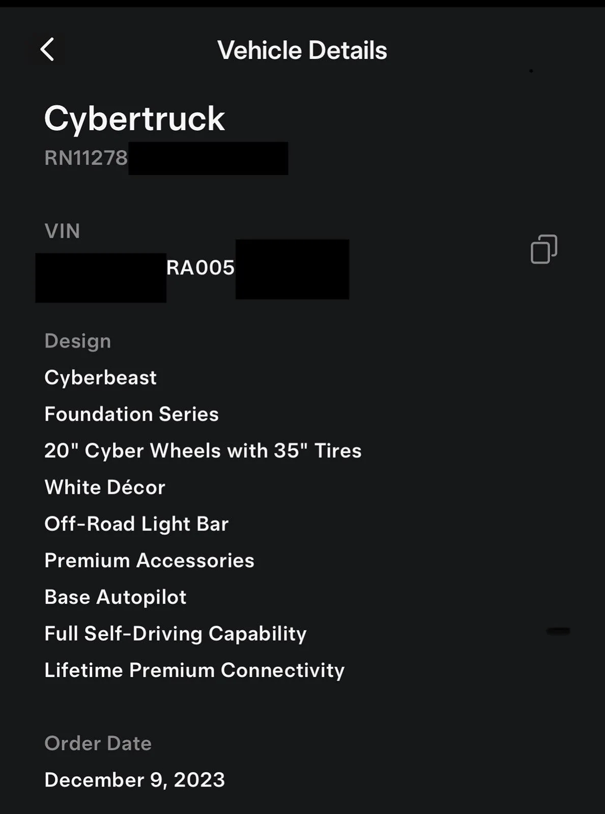 Tesla Cybertruck 12/8 CyberBeast waiting room IMG_2926