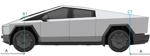 Tesla Cybertruck Very Specific dimension question for garage fit under storage cybertruck-dimensions-sid