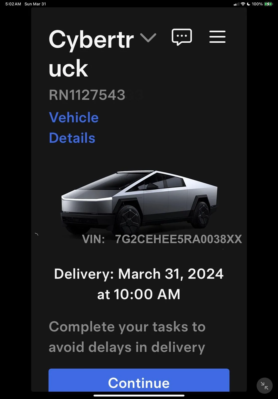 Tesla Cybertruck VINs Pending Delivery Chart & National Map 🗺️ IMG_0811
