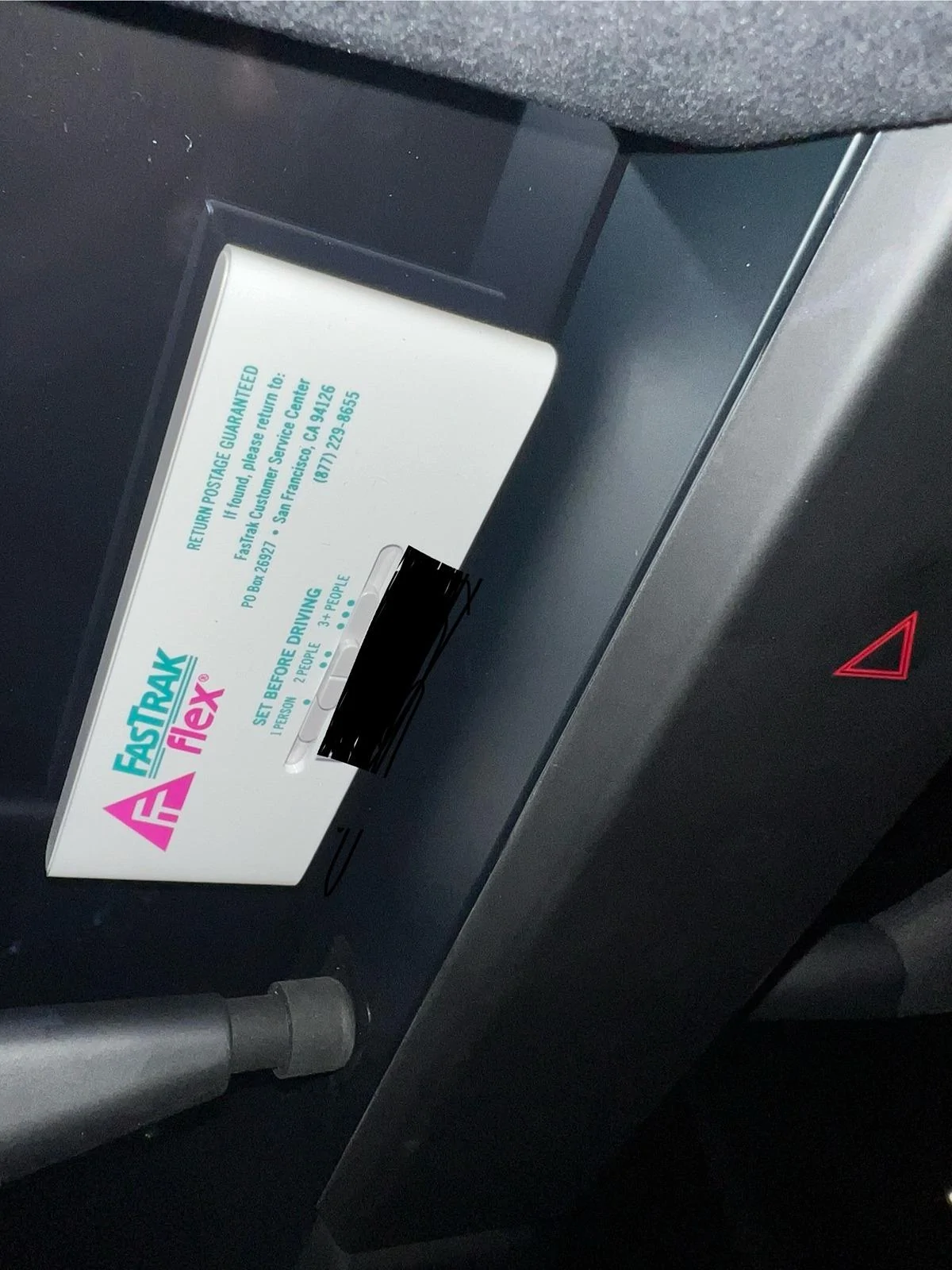 Tesla Cybertruck EZ-Pass tag location fastrak