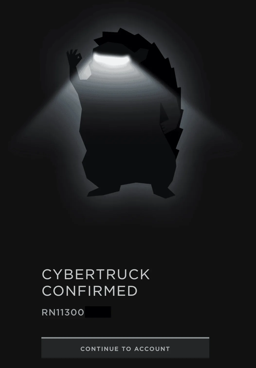 Tesla Cybertruck RN1130’s Order Confirmed: Here we go, folks! CT-RN11300