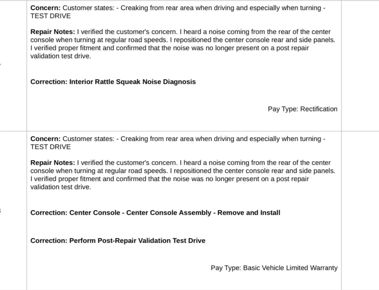 Tesla Cybertruck Drive Seat Rubbing Center Console (Noise) IMG_4004
