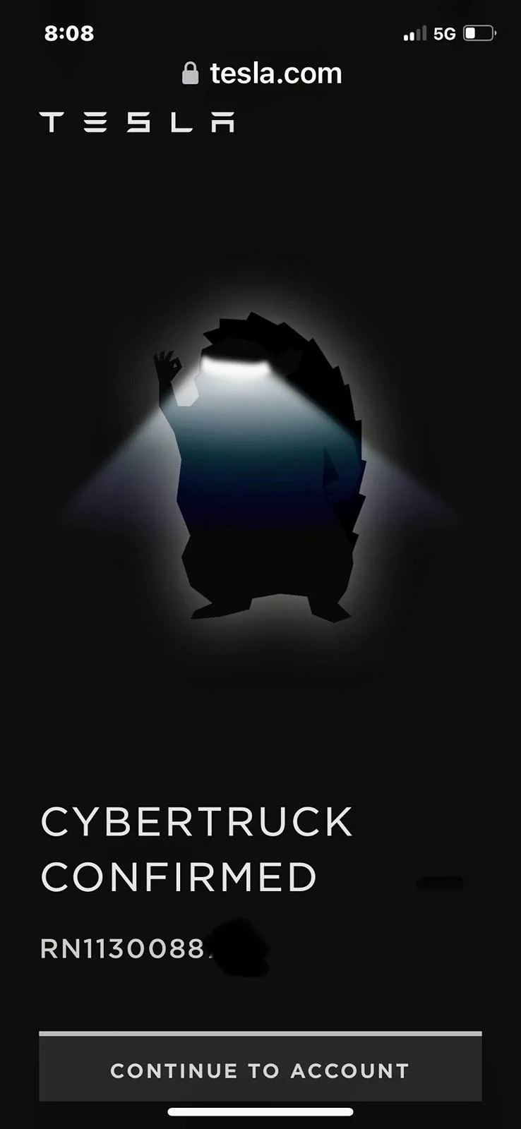 Tesla Cybertruck RN1130’s Order Confirmed: Here we go, folks! IMG_3967