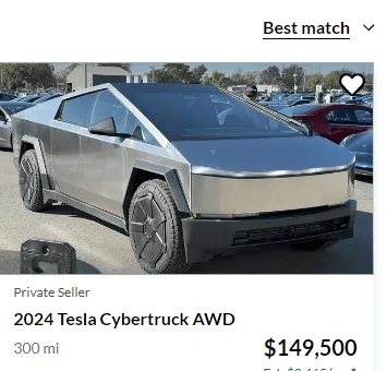 Tesla Cybertruck Flippers are done! 150+ Cybertruck for-sale listings 23452362375432024