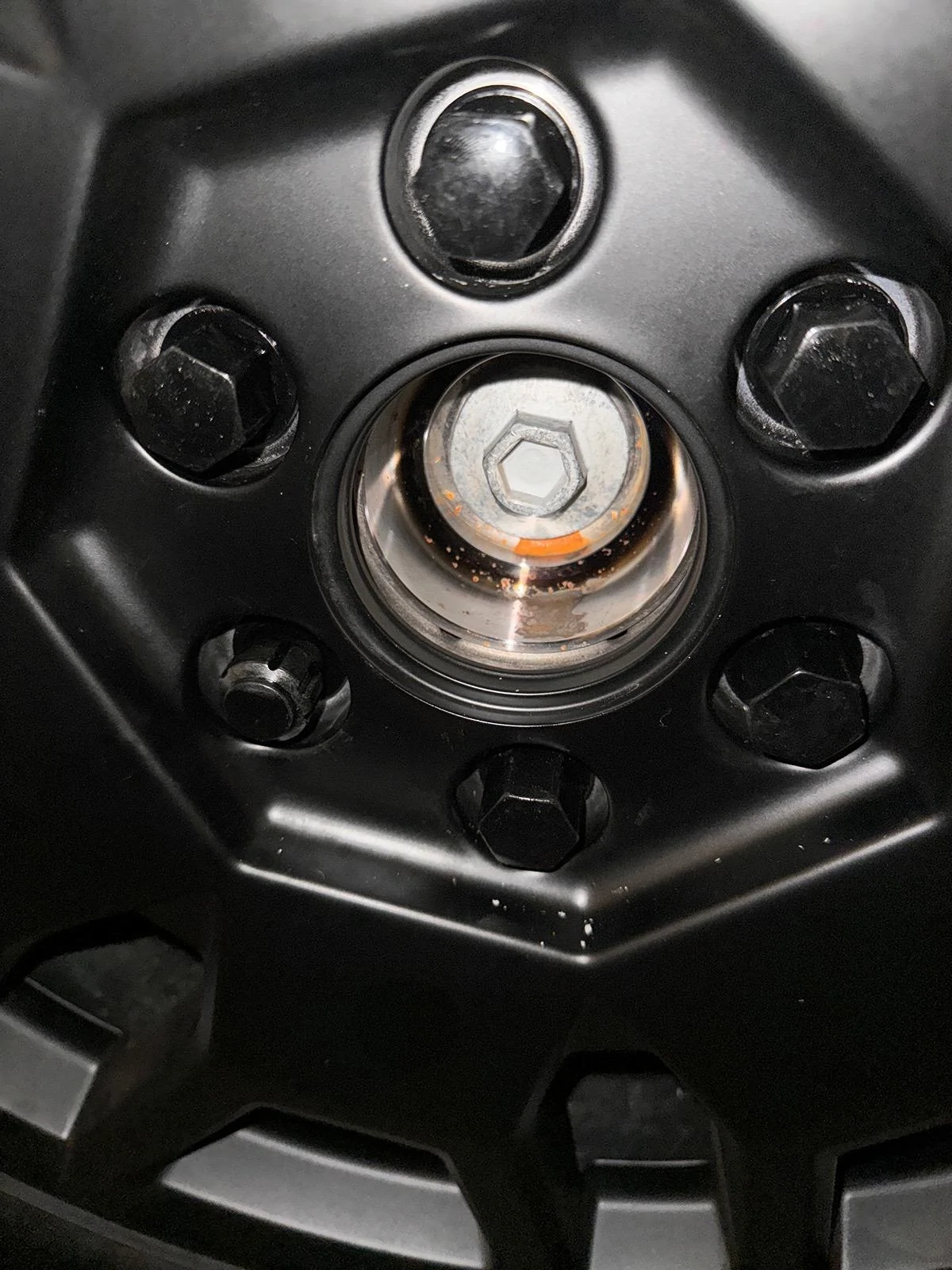 Tesla Cybertruck DIY: Center Cap Hub Rust Removal IMG_1058