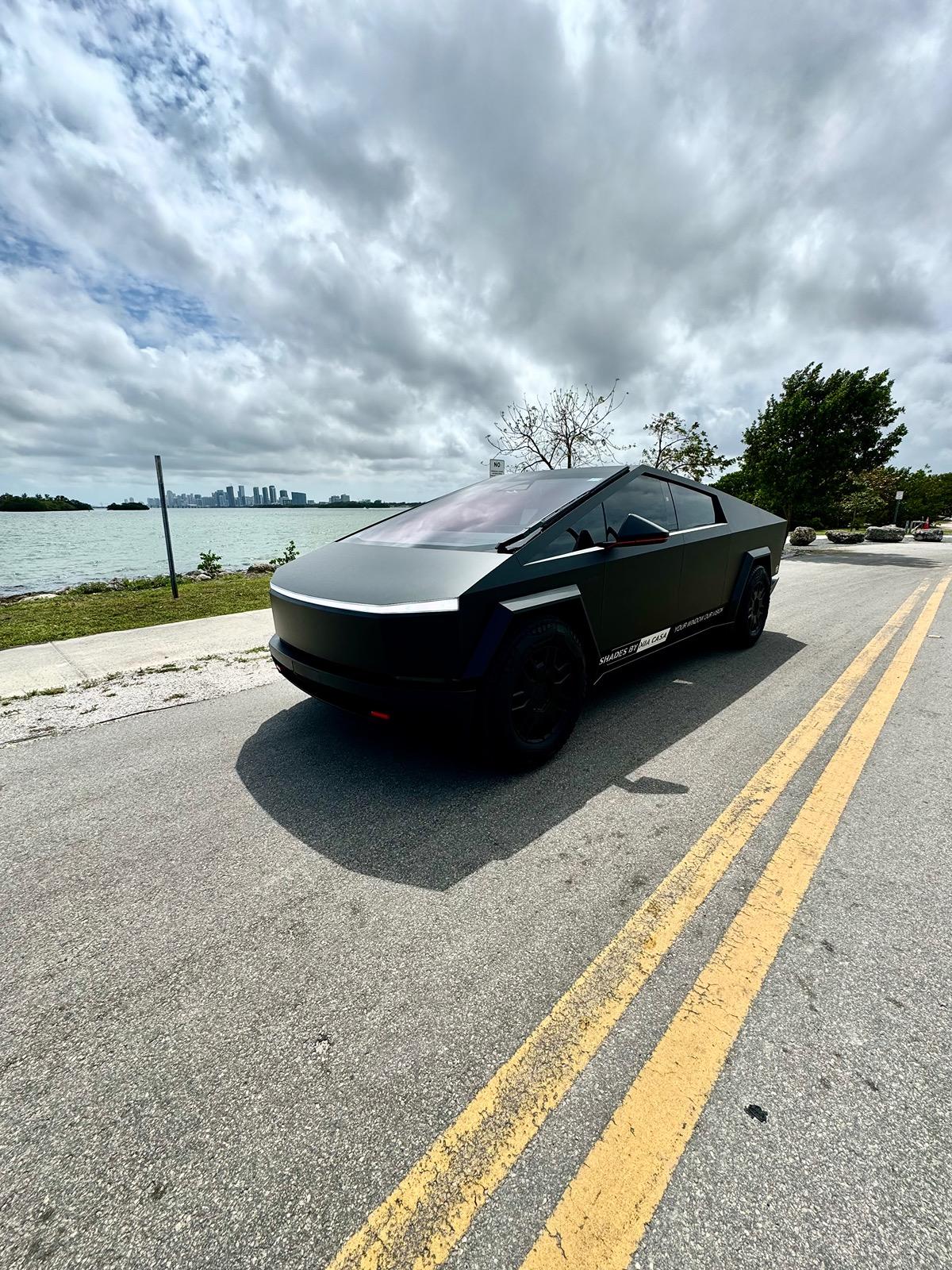 Tesla Cybertruck Who wants to drive the Cybertruck in Miami Side by Side IMG_6318