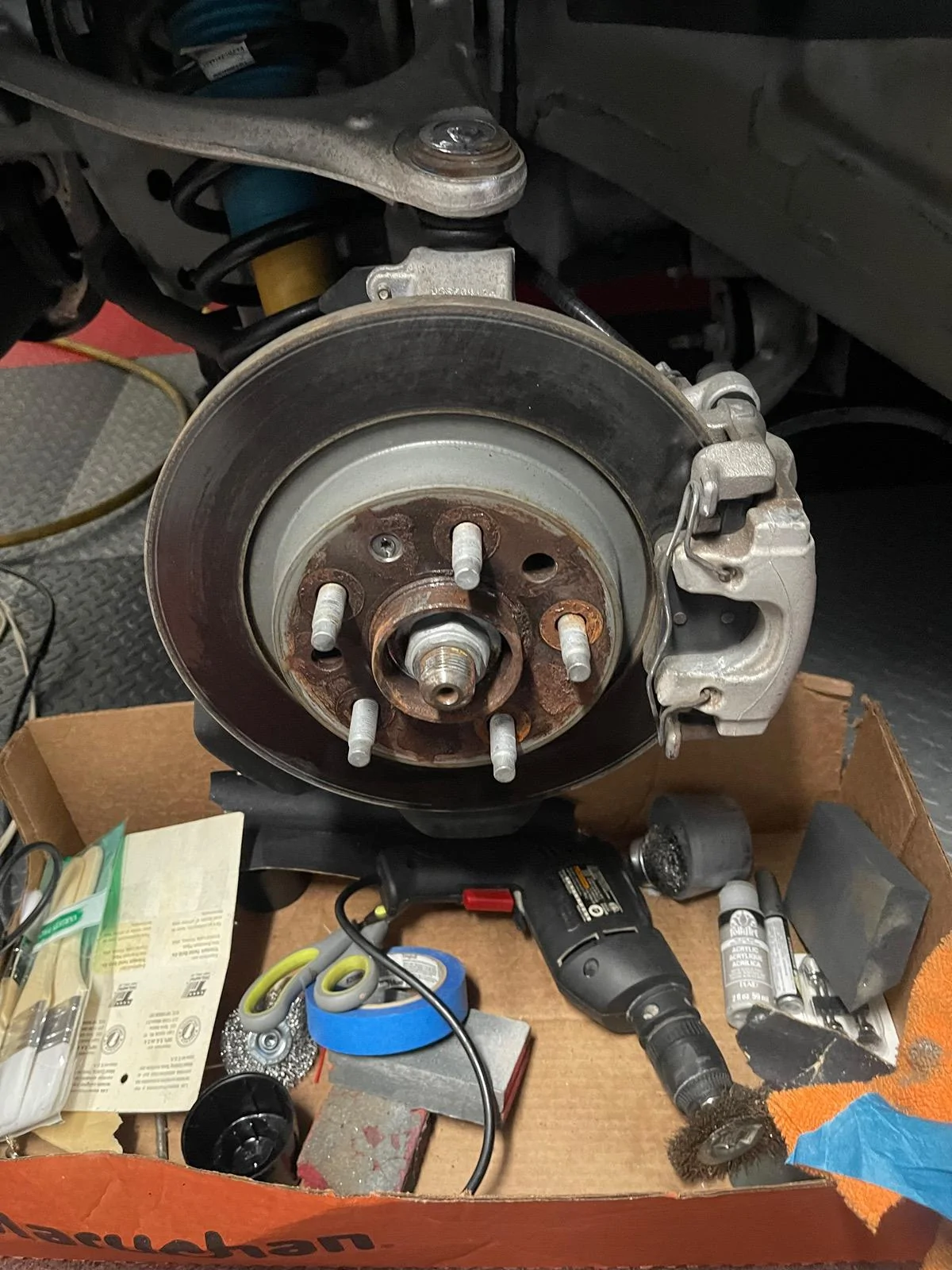 Tesla Cybertruck Cleaning / Treating Hub Cap Rust? IMG_9430