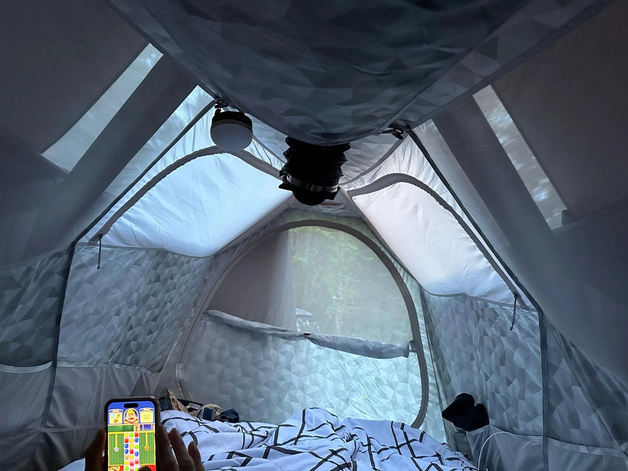 Tesla Cybertruck CyberTent (formerly Basecamp Tent) Camping for 2 Days Using DIY HVAC Solution - Takeaways (and reaction to other video) IMG_4549