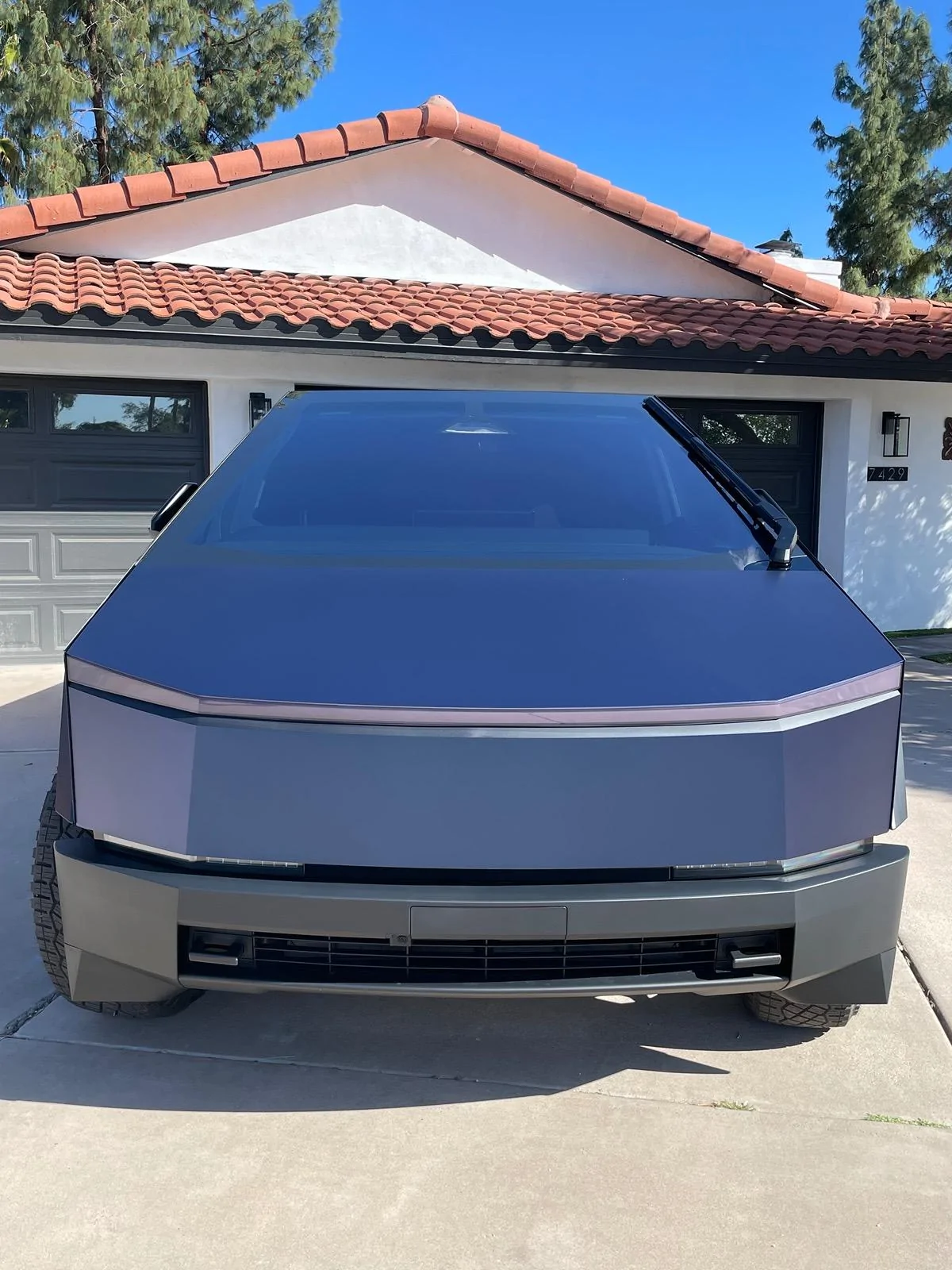 Tesla Cybertruck KPMF Trenton Blue Wrap - AZ IMG_4819