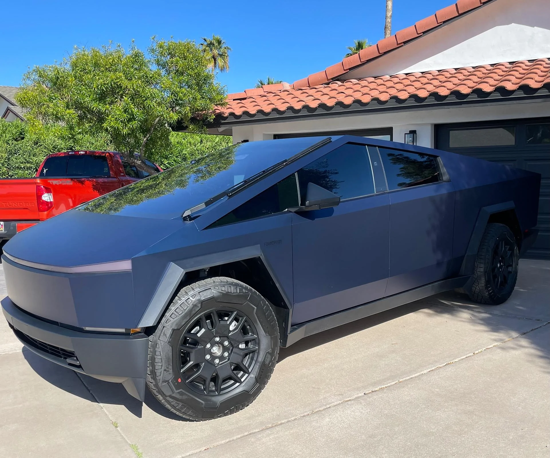 Tesla Cybertruck KPMF Trenton Blue Wrap - AZ IMG_4820