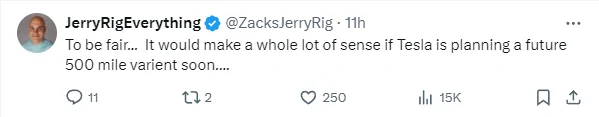 Tesla Cybertruck Cybertruck V2 Range 500-640 Confirmed Possible - Battery Compartment Space 4356324732473474102024