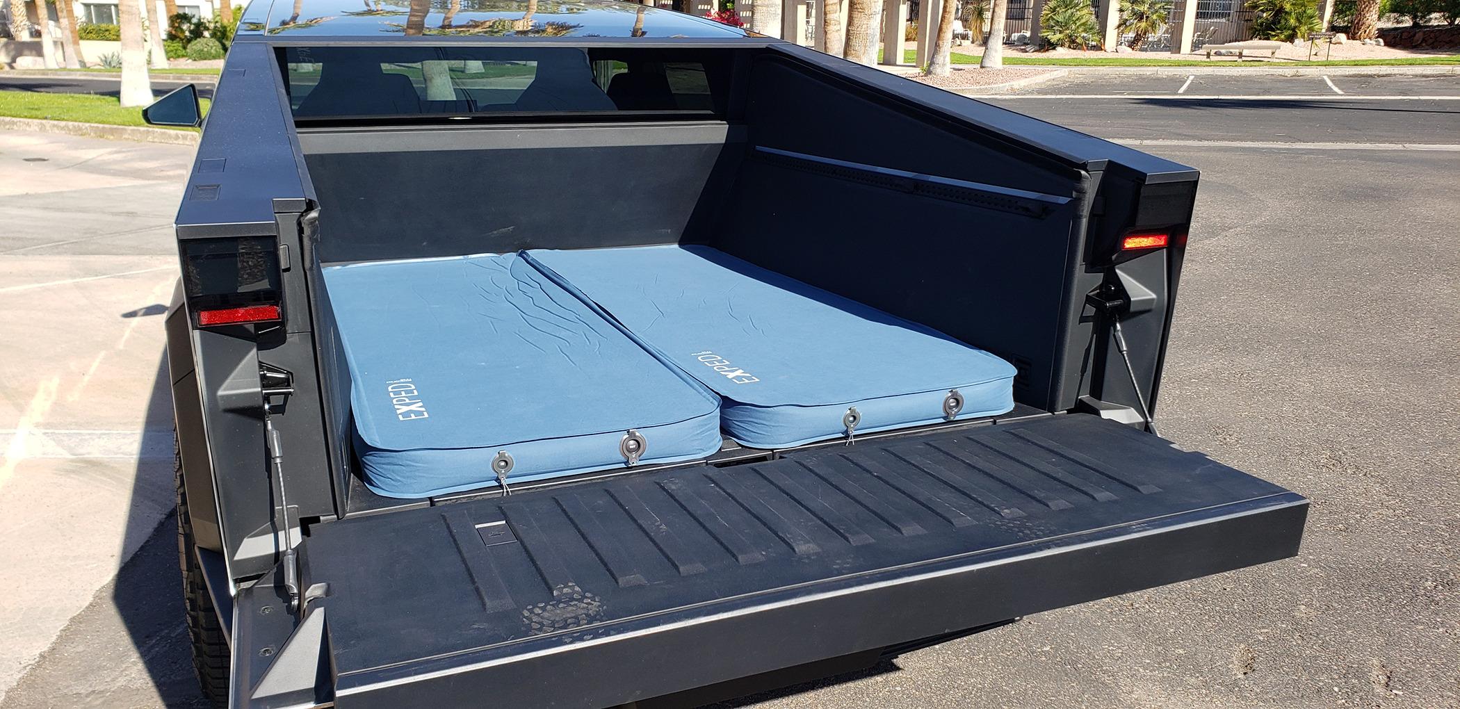 Tesla Cybertruck Vault vent for sleeping CT Air Mattress