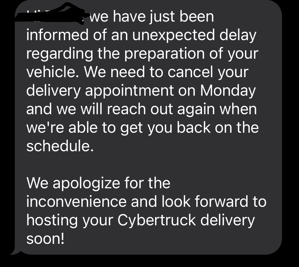 Tesla Cybertruck I am in shock! Accelerator recall delays my original delivery tomorrow! 1712968842258-lz