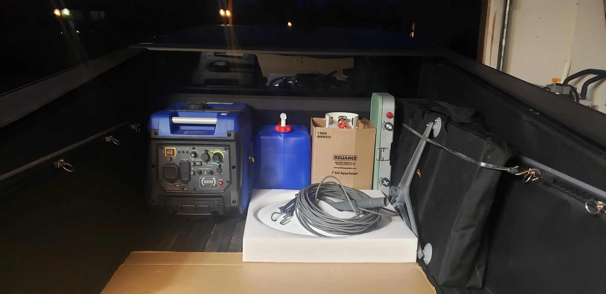 Tesla Cybertruck Packing up for a 3-day off-road camping adventure 20240412_194234