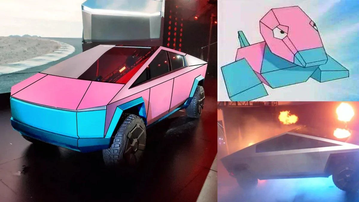 Tesla Cybertruck Ideas for Cybertruck at a car show EJ_9I6vWoAExCbc?format=jpg&name=medium