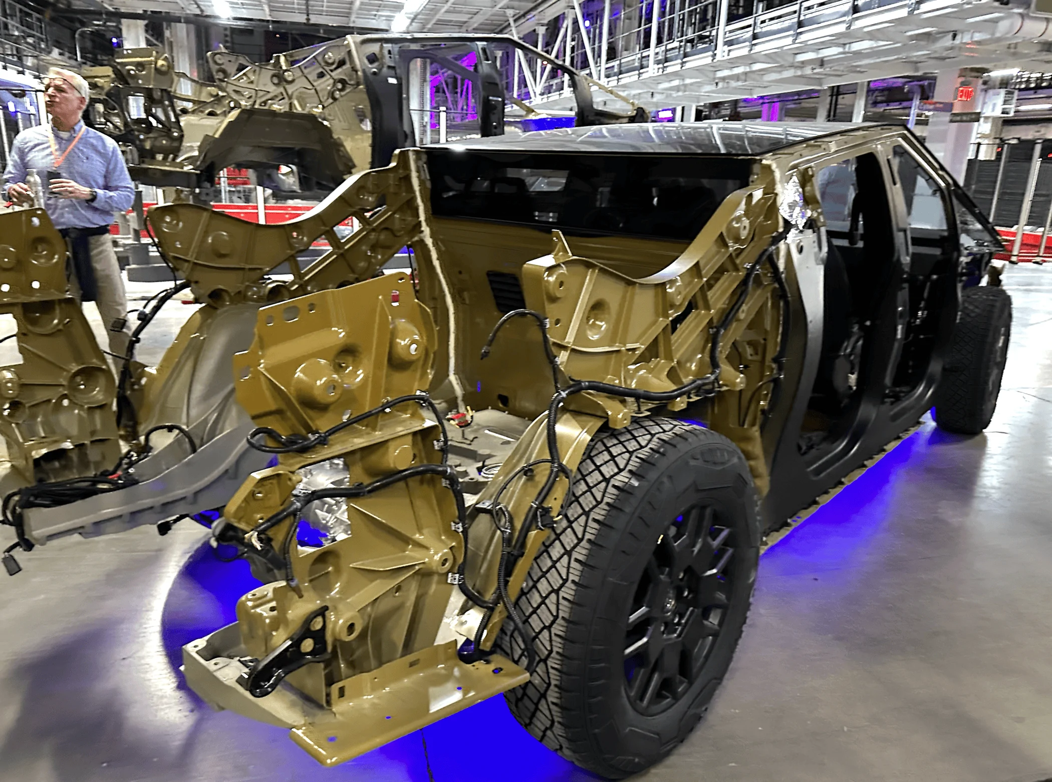 Tesla Cybertruck Could a CT be constructed with an outer skin other than Stainless Steel 1713159364701-c