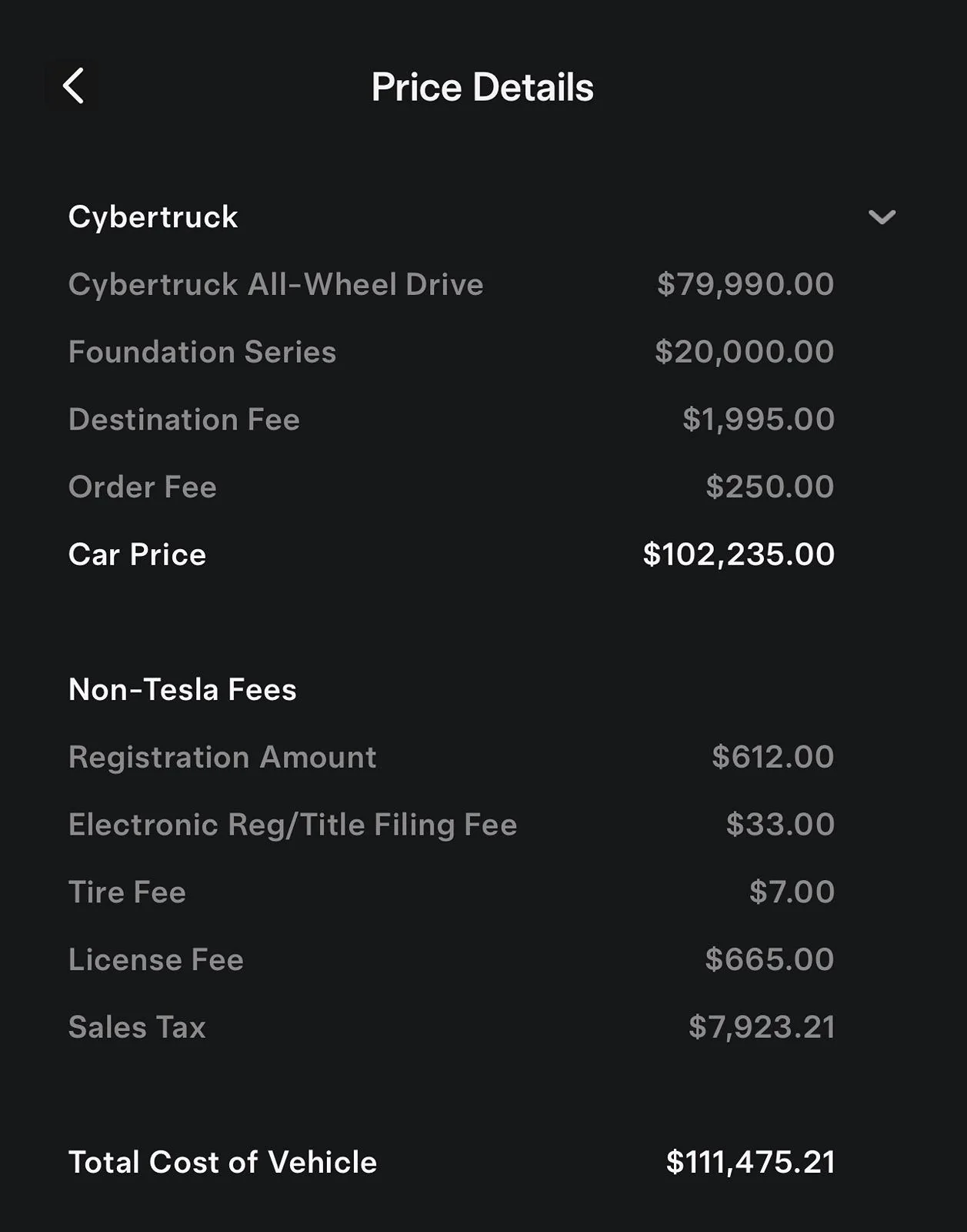 Tesla Cybertruck Out the door price of FS AWD in California? IMG_8741