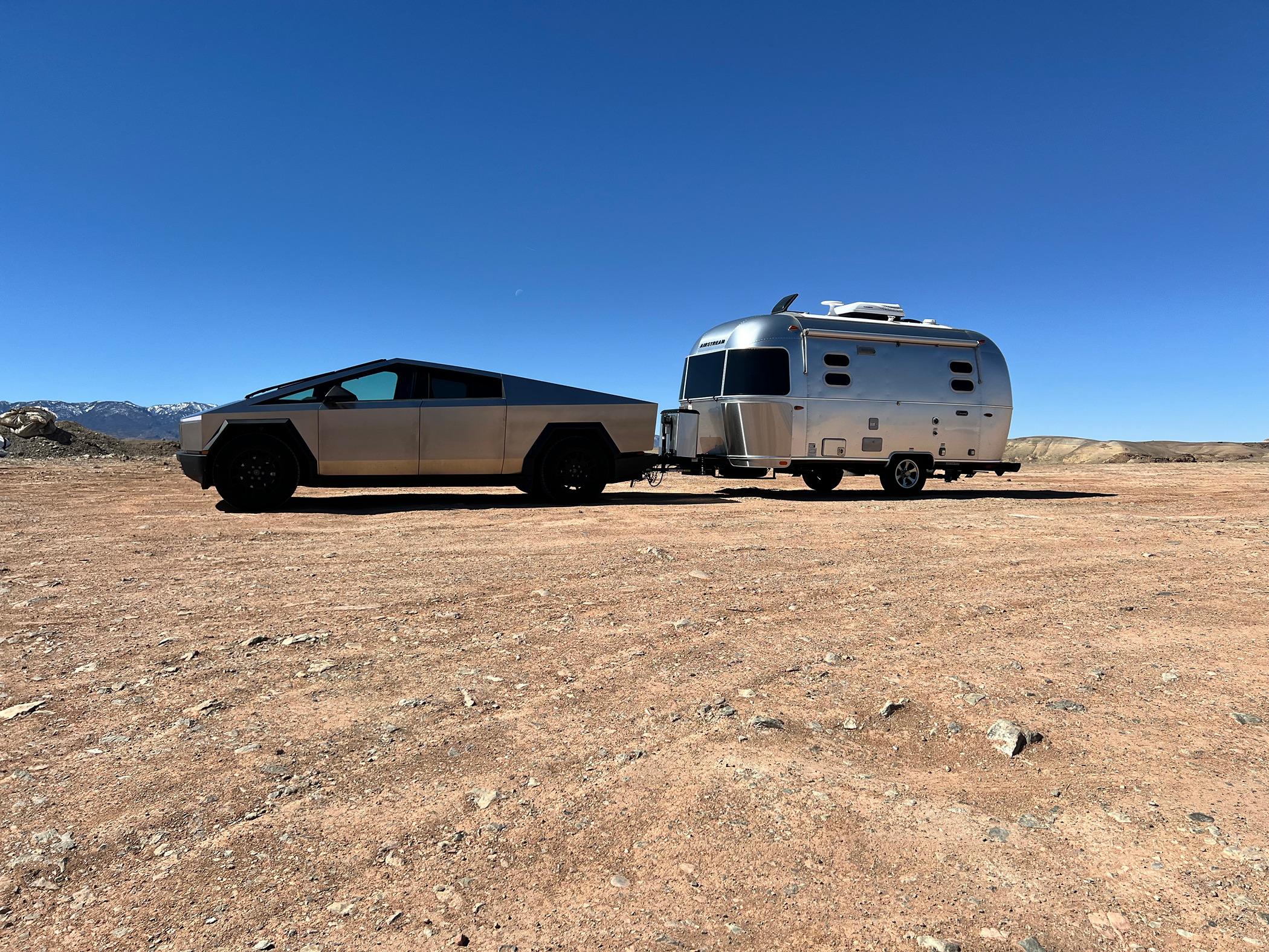 Tesla Cybertruck 3,400 miles towing a camping trailer w/ Cybertruck -- 19' Airstream (~4,500 lbs) to see solar eclipse IMG_5902