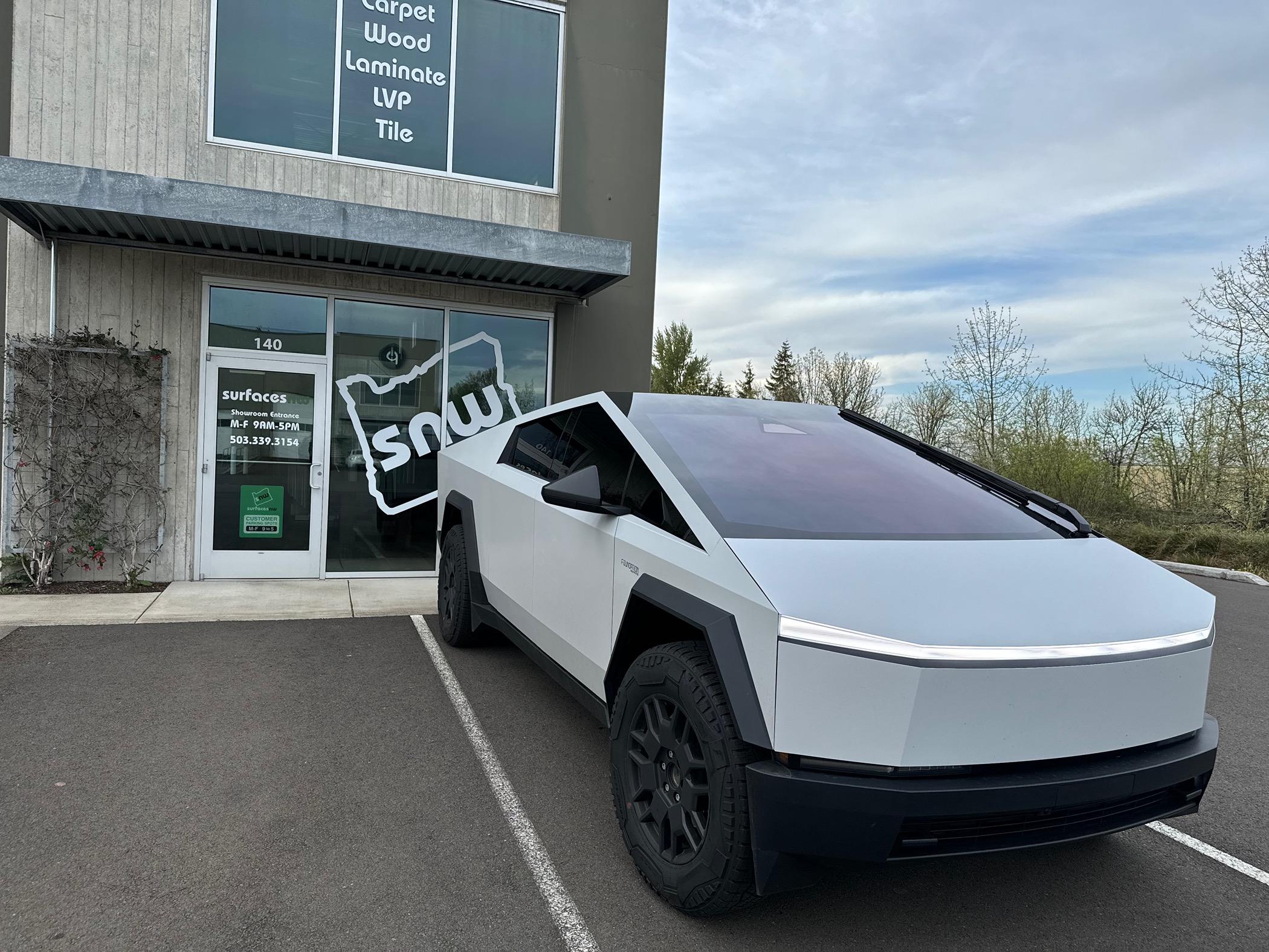 Tesla Cybertruck Ghost Flip Pearl White Wrap in Oregon 73466411293__1084A70B-7C80-4A10-A76B-A4229A61E3E6