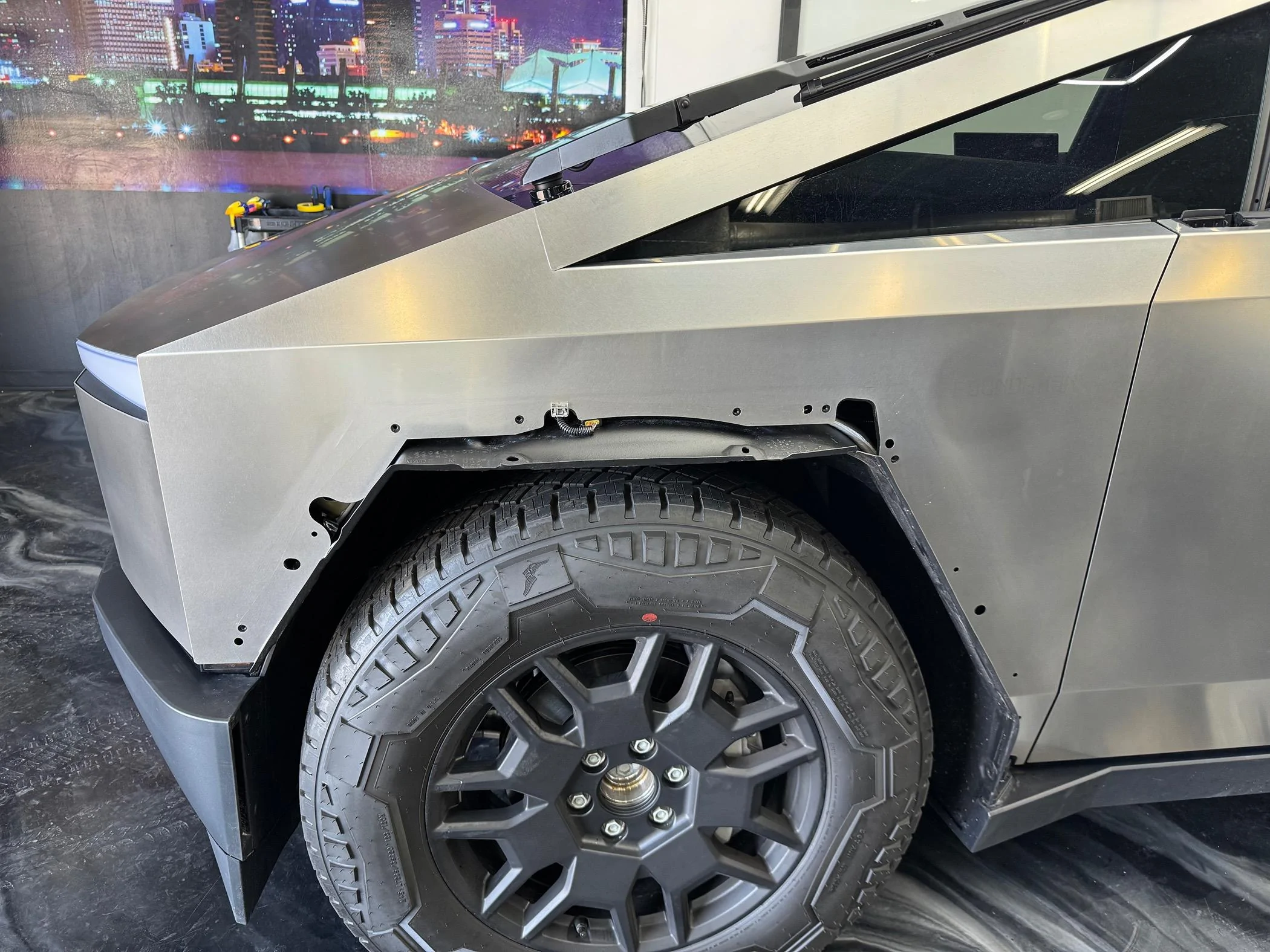 Tesla Cybertruck Clear matte PPF install issues IMG_0322