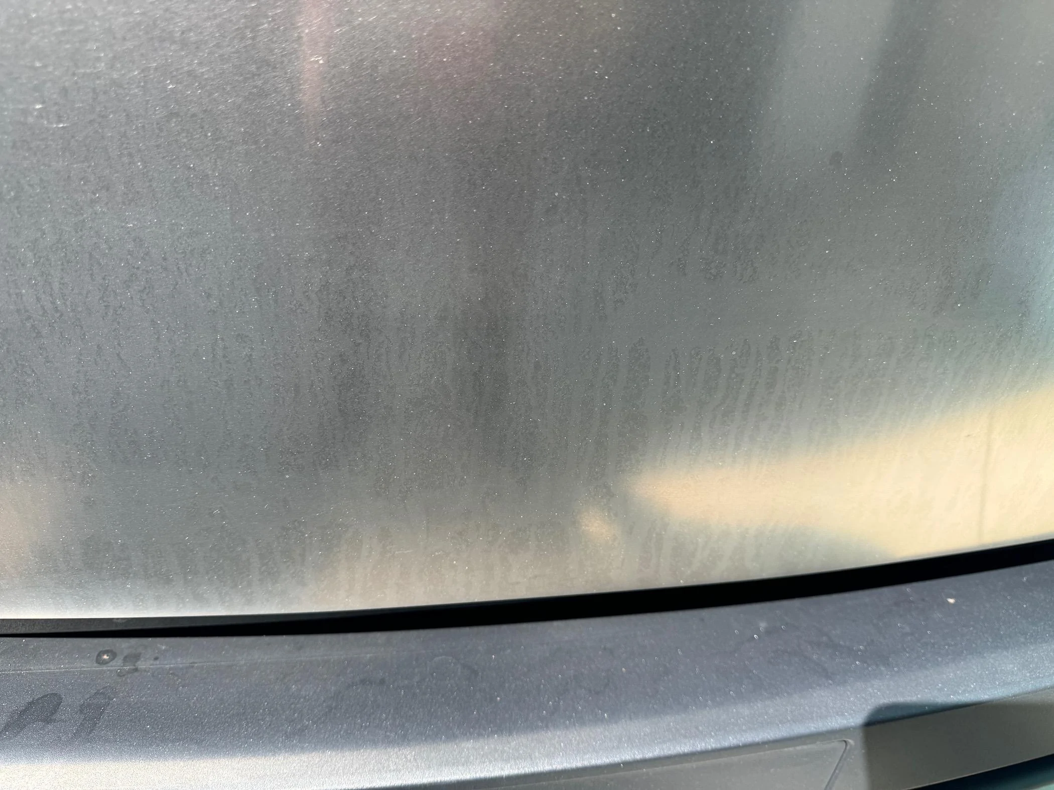 Tesla Cybertruck Iron remover and Rinseless wash panel stains… IMG_1497