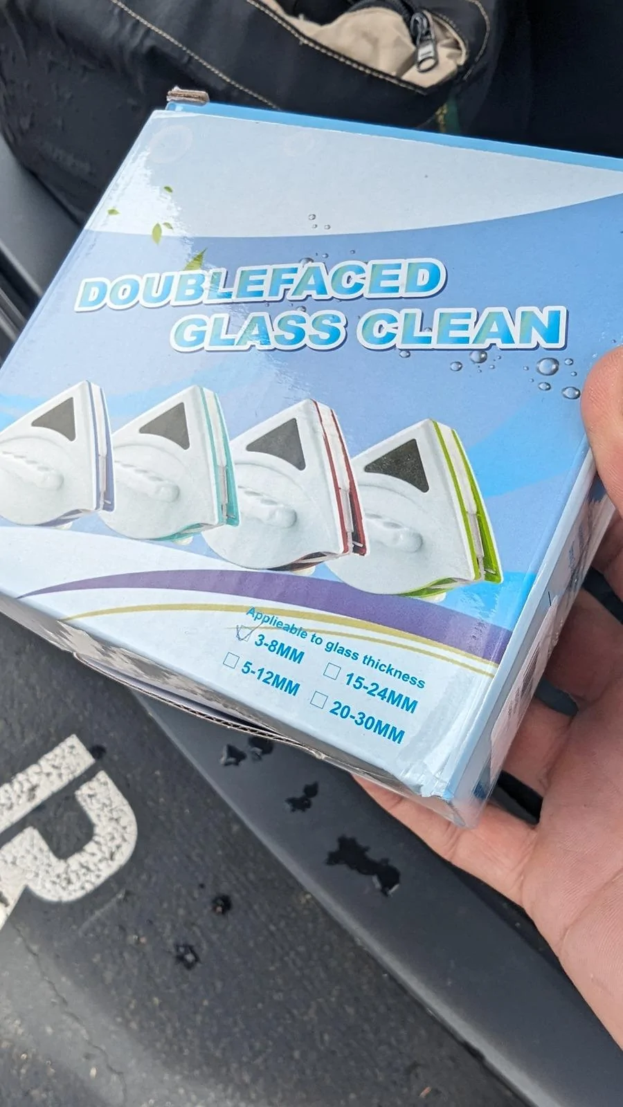 Tesla Cybertruck Cleaning inside of windshield -- using window cleaning mop with long handle PXL_20240416_175755244.MP