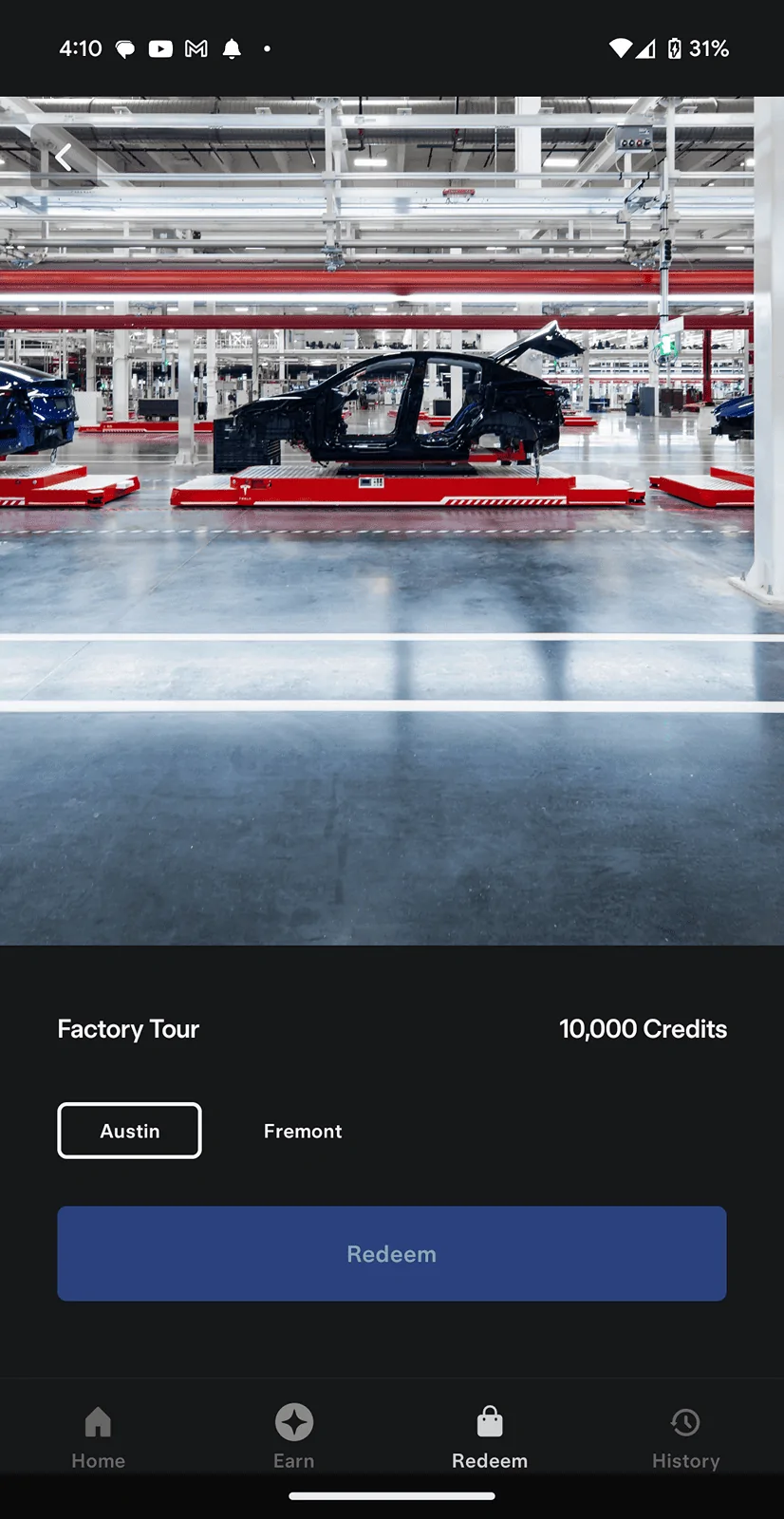 Tesla Cybertruck Factory tour is back in stock in referral hub (17 apr) Screenshot_20240417-161001