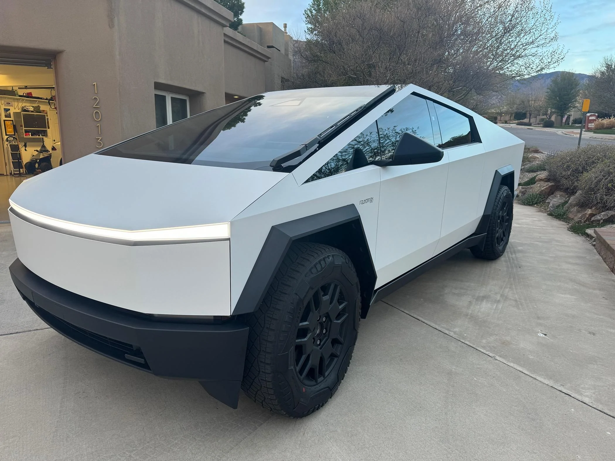 Tesla Cybertruck TSportline Matte White DIY Wrap IMG_3294