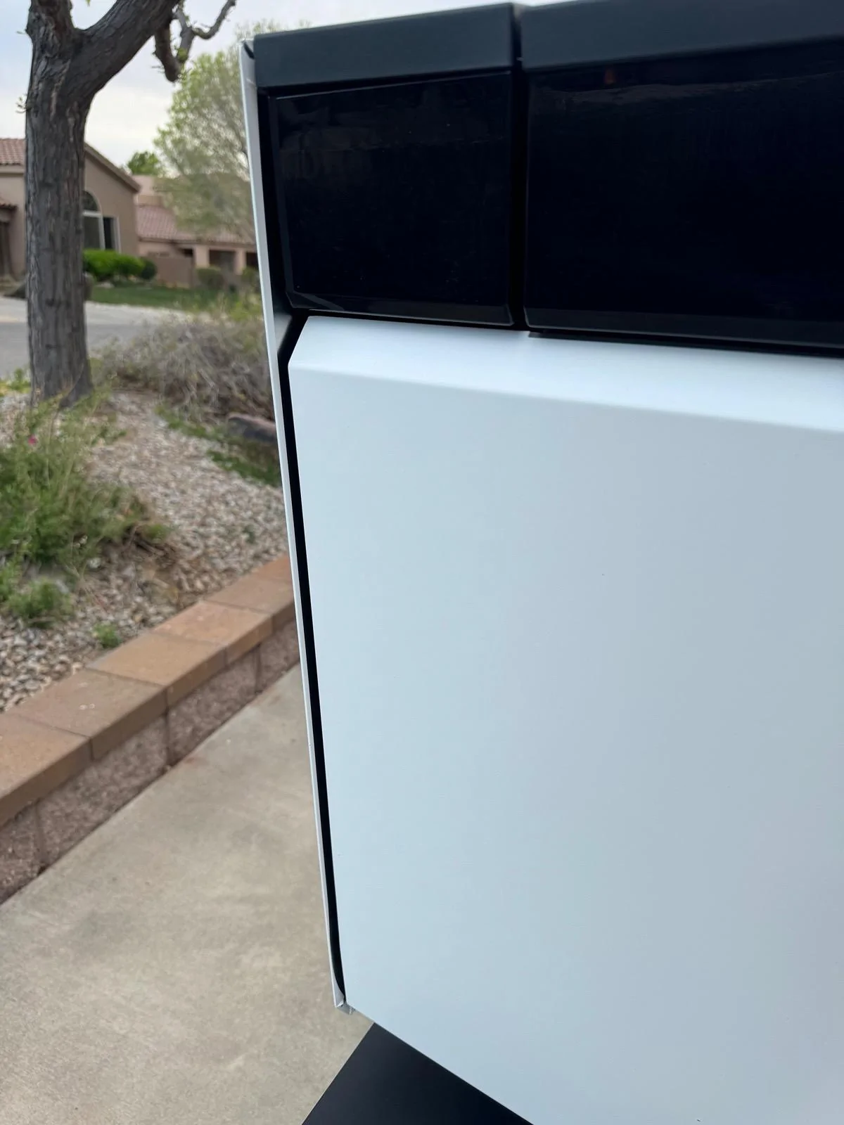 Tesla Cybertruck TSportline Matte White DIY Wrap IMG_3292