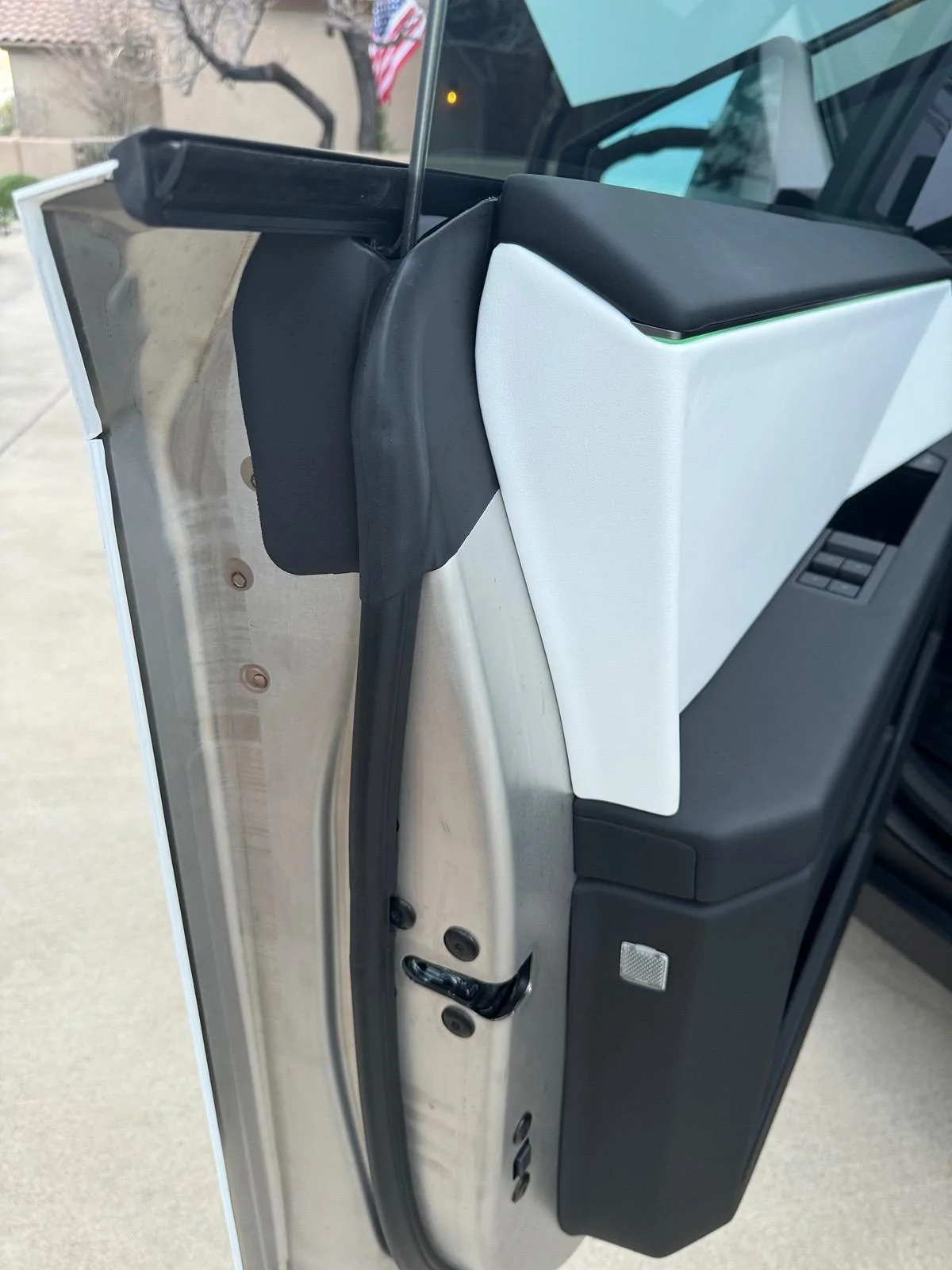 Tesla Cybertruck TSportline Matte White DIY Wrap IMG_3290