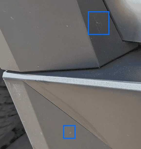 Tesla Cybertruck Second truck with more scratches, scrapes, pitting(?), sounds and other small issues. 6BJt1kRIiEk-jlzWC2ISJtkBAsZ5YpT82JmVfL7SDlyjC97MFo