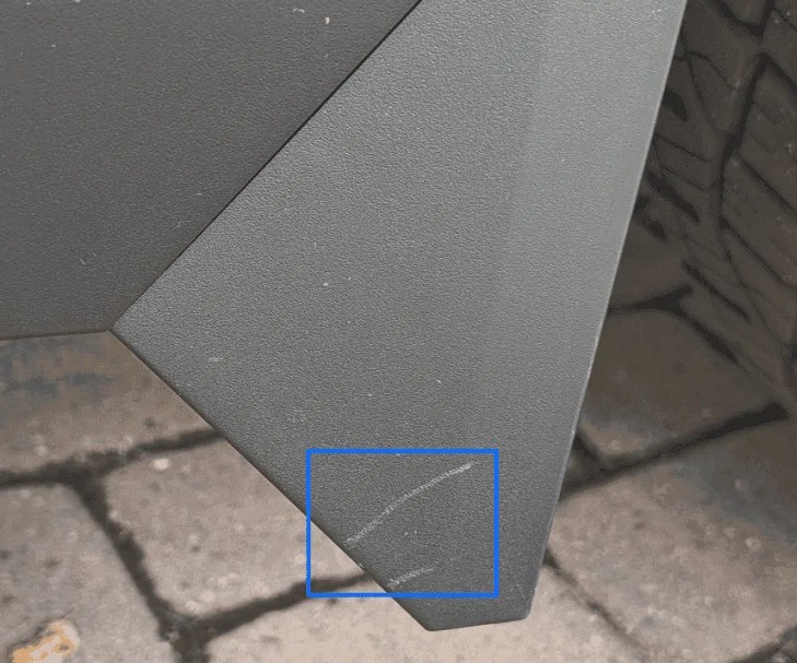 Tesla Cybertruck Second truck with more scratches, scrapes, pitting(?), sounds and other small issues. 8547AU_Lm7aoV_u_t2cFi2qWKX-R5AH-alo05JMifjc8mpQoNI