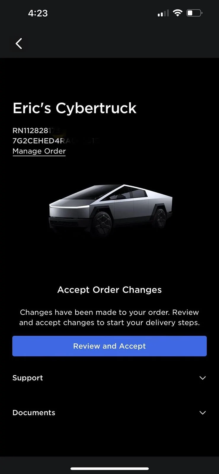 Tesla Cybertruck Finally Got My VIN In Atlanta, GA!! Config 01-11-24. VIN 04-19-24 438814948_10160292784166395_3450422671260801202_n