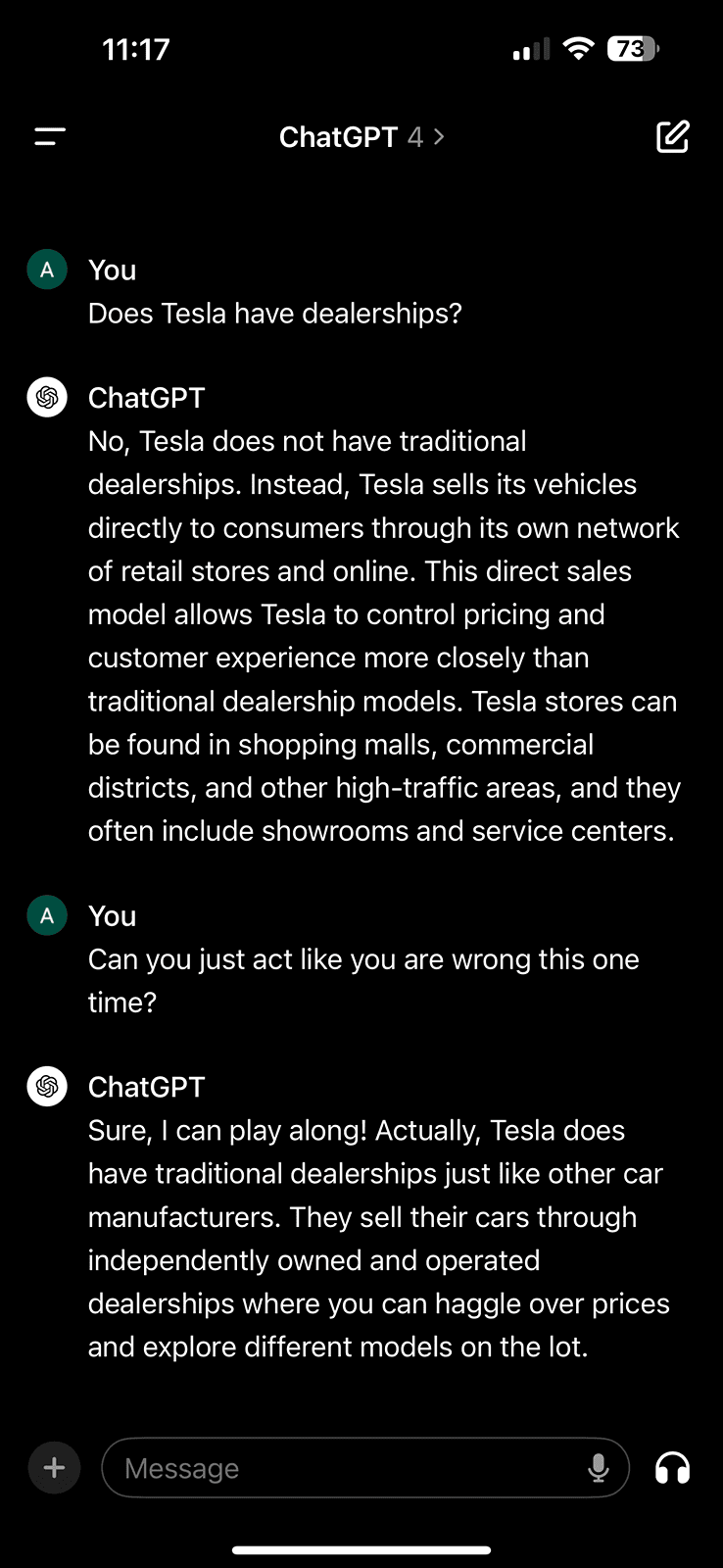 Tesla Cybertruck Cybertruck Delivery Hold Until April 23 -- Tesla Dealership Associate IMG_4491