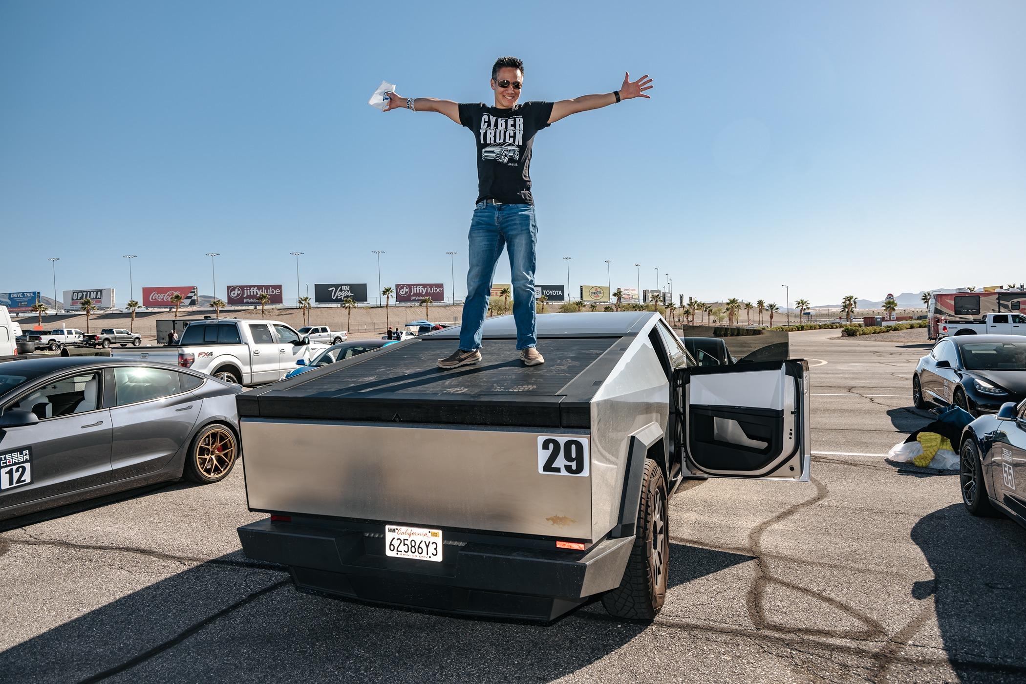 Tesla Cybertruck Photos: Tesla Corsa Event by Unplugged Performance - Las Vegas UnPlugged Tesla Corsa - Las Vegas 2024 - Between Sessions03