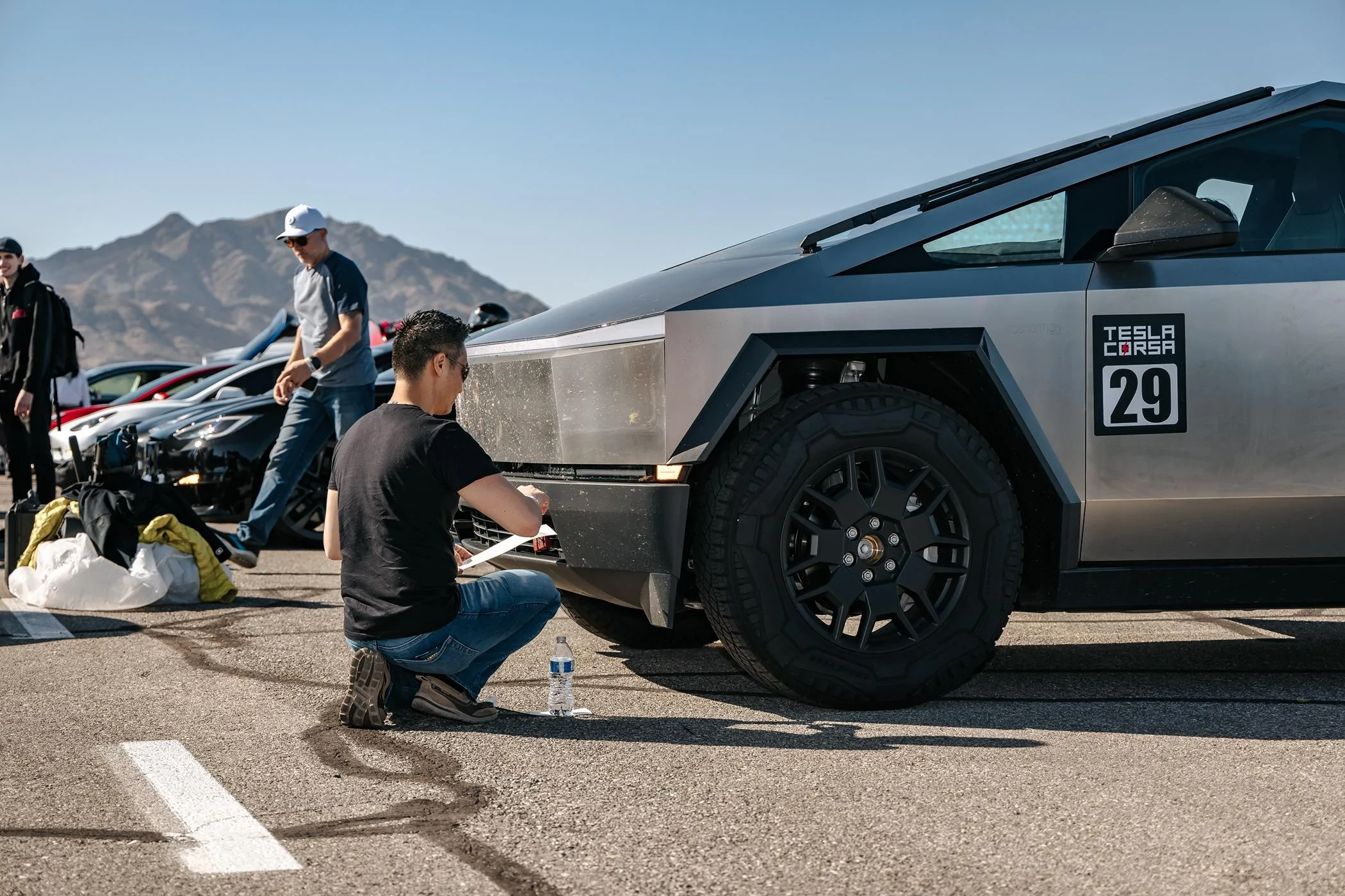 Tesla Cybertruck Photos: Tesla Corsa Event by Unplugged Performance - Las Vegas UnPlugged Tesla Corsa - Las Vegas 2024 - Between Sessions30