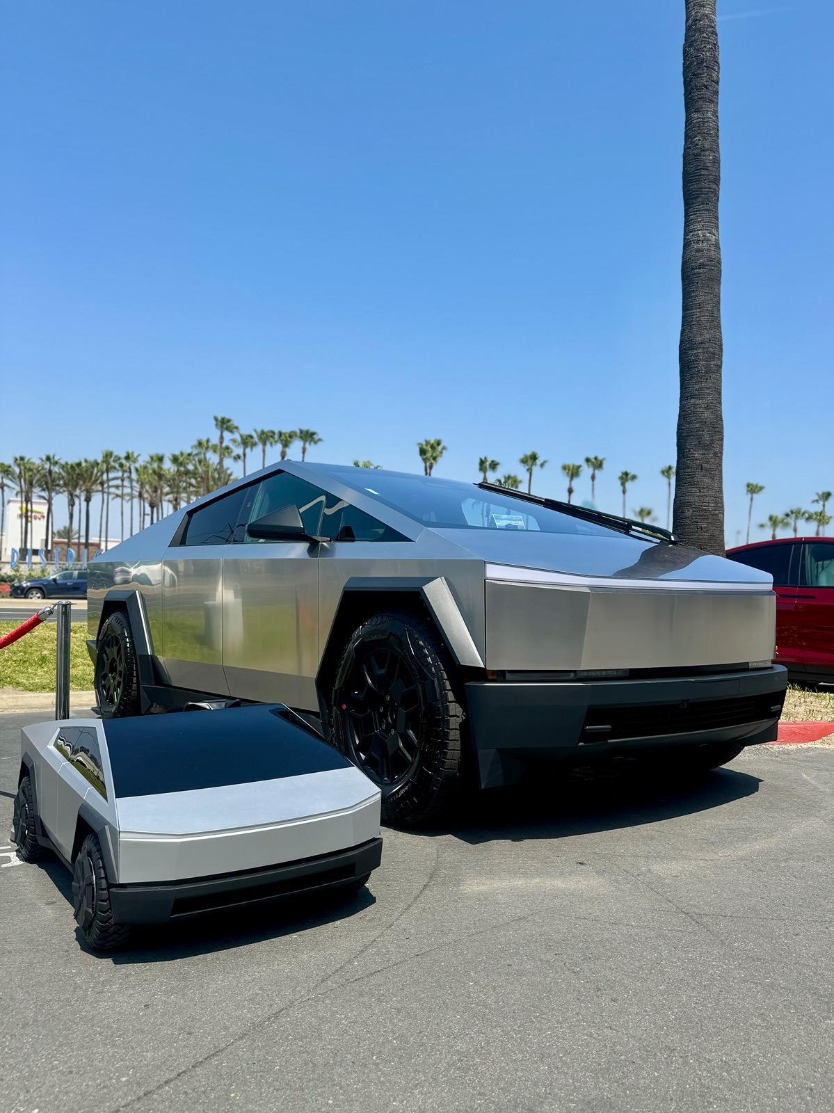 Tesla Cybertruck Received our two Beasts! IMG_0540