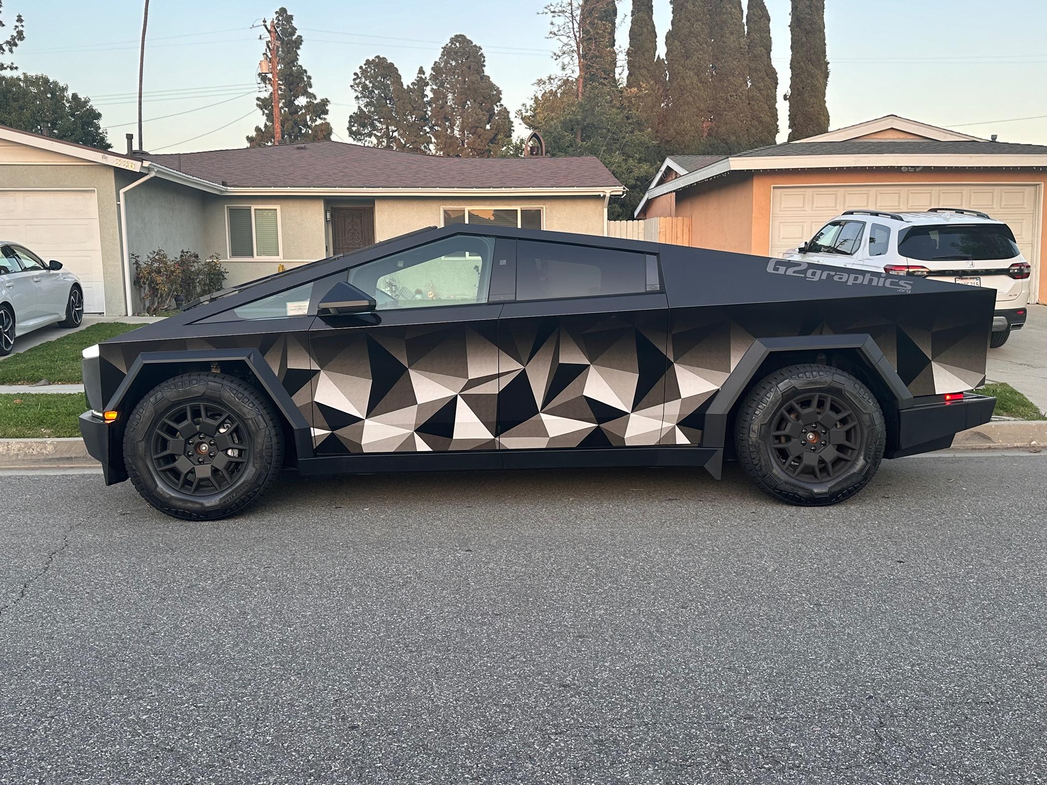 Tesla Cybertruck My Cybertruck Custom Wrap Done - Glendora, CA IMG_2302