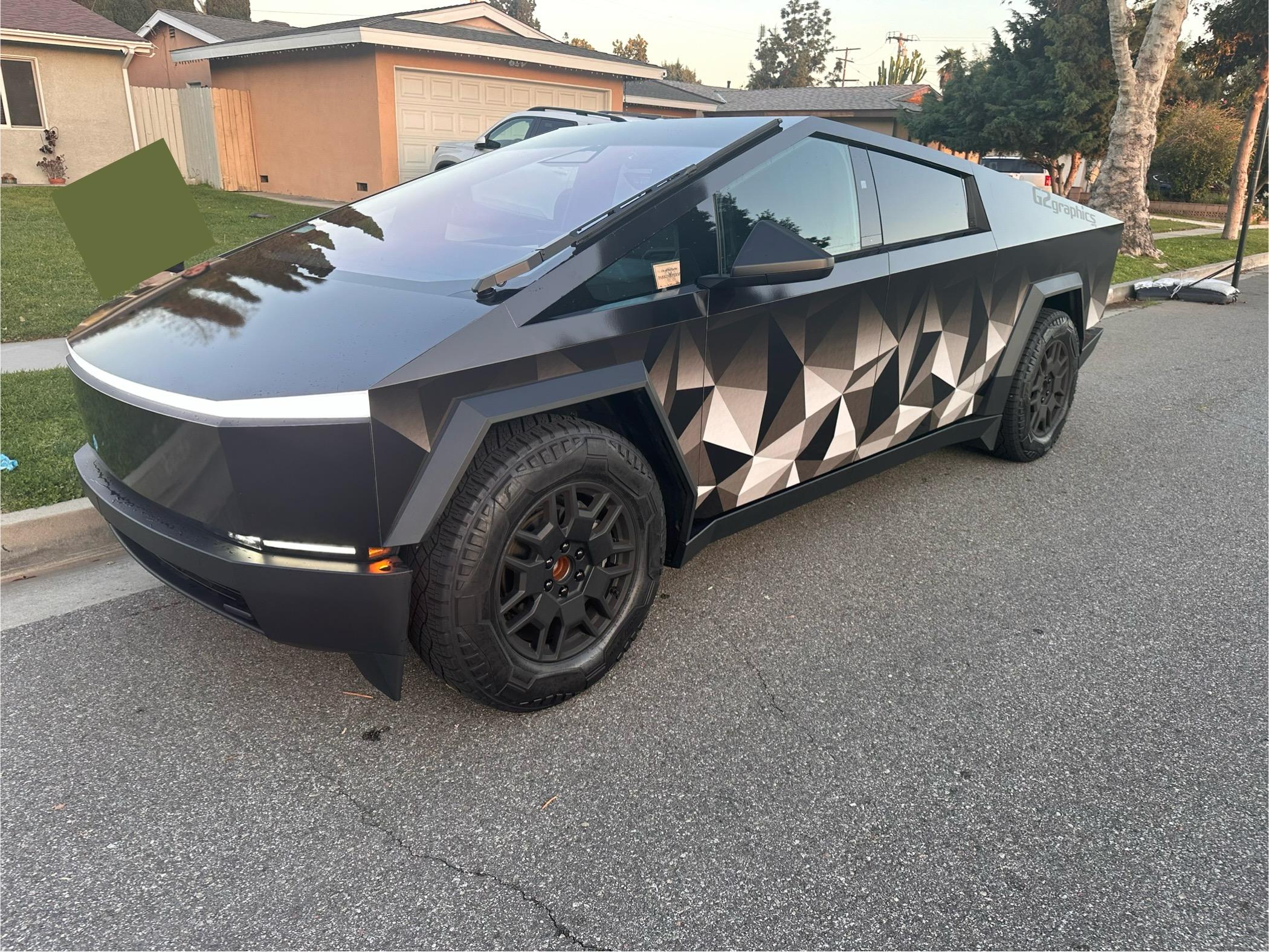 Tesla Cybertruck My Cybertruck Custom Wrap Done - Glendora, CA IMG_2301